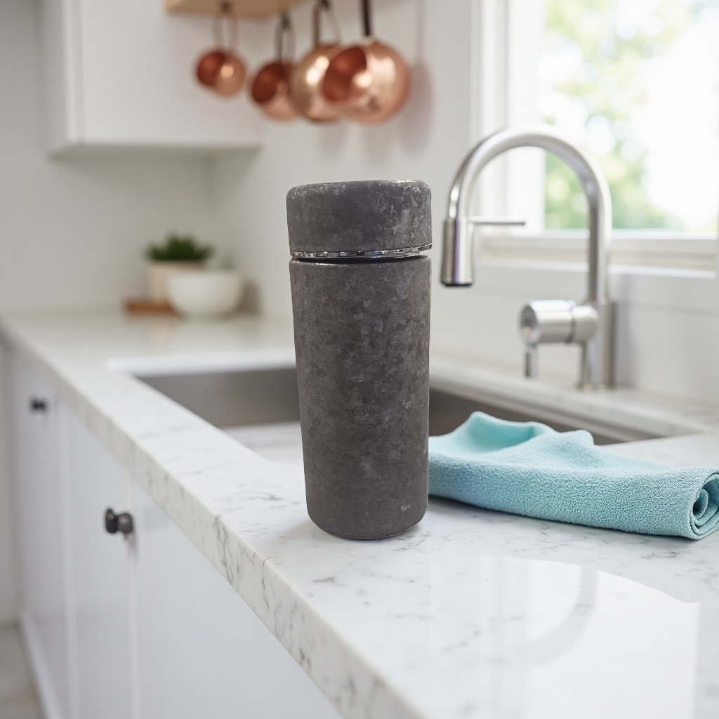 The main body of the grey textured water cup and the ceramic insulated cup accessories are replaceable Specification image