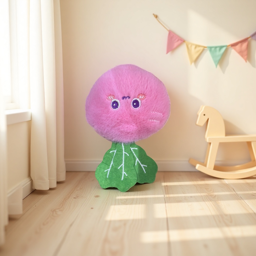 Pink plush toys, cute cartoon throw pillows, plush figurines, children's gifts