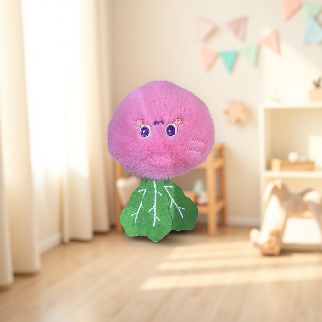 Pink plush toys, cute cartoon throw pillows, plush figurines, children's gifts Application Scenario