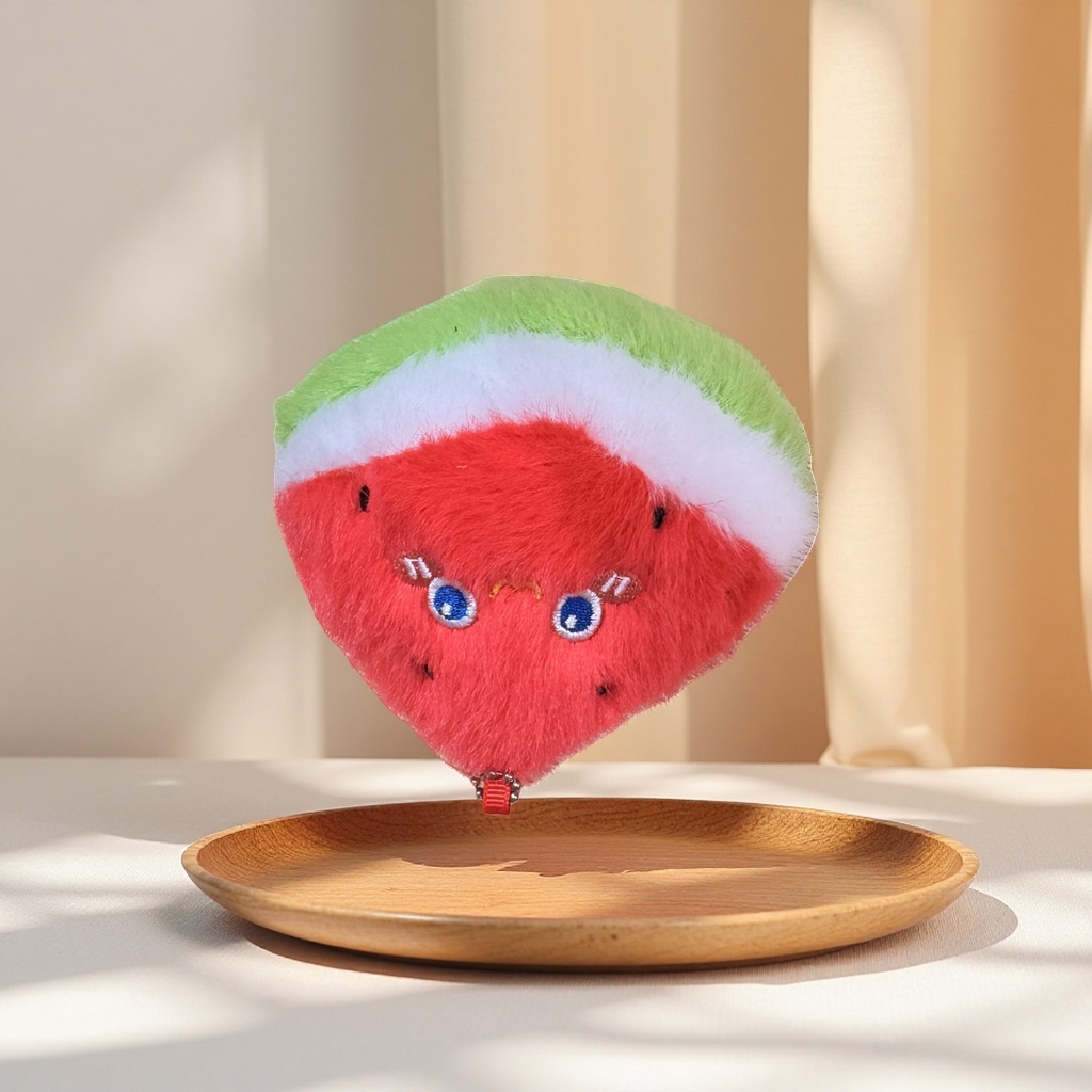 Cute and soft watermelon-shaped plush toys, soft and adorable pillow dolls for home decoration