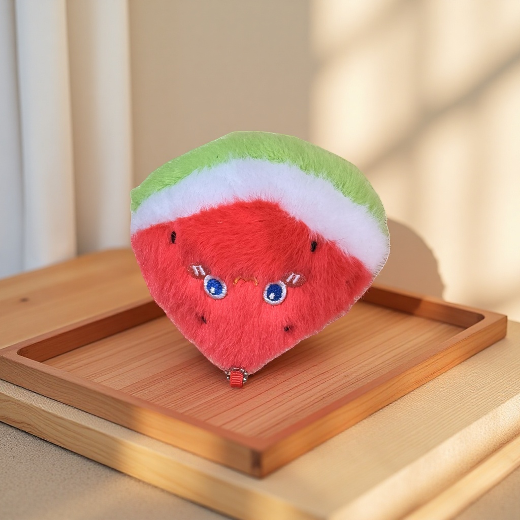 Cute and soft watermelon-shaped plush toys, soft and adorable pillow dolls for home decoration Specification image