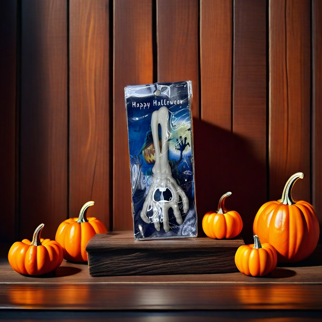 Halloween-themed skeleton hand-shaped spoons, stainless steel creative tableware, festival party supplies Specification image