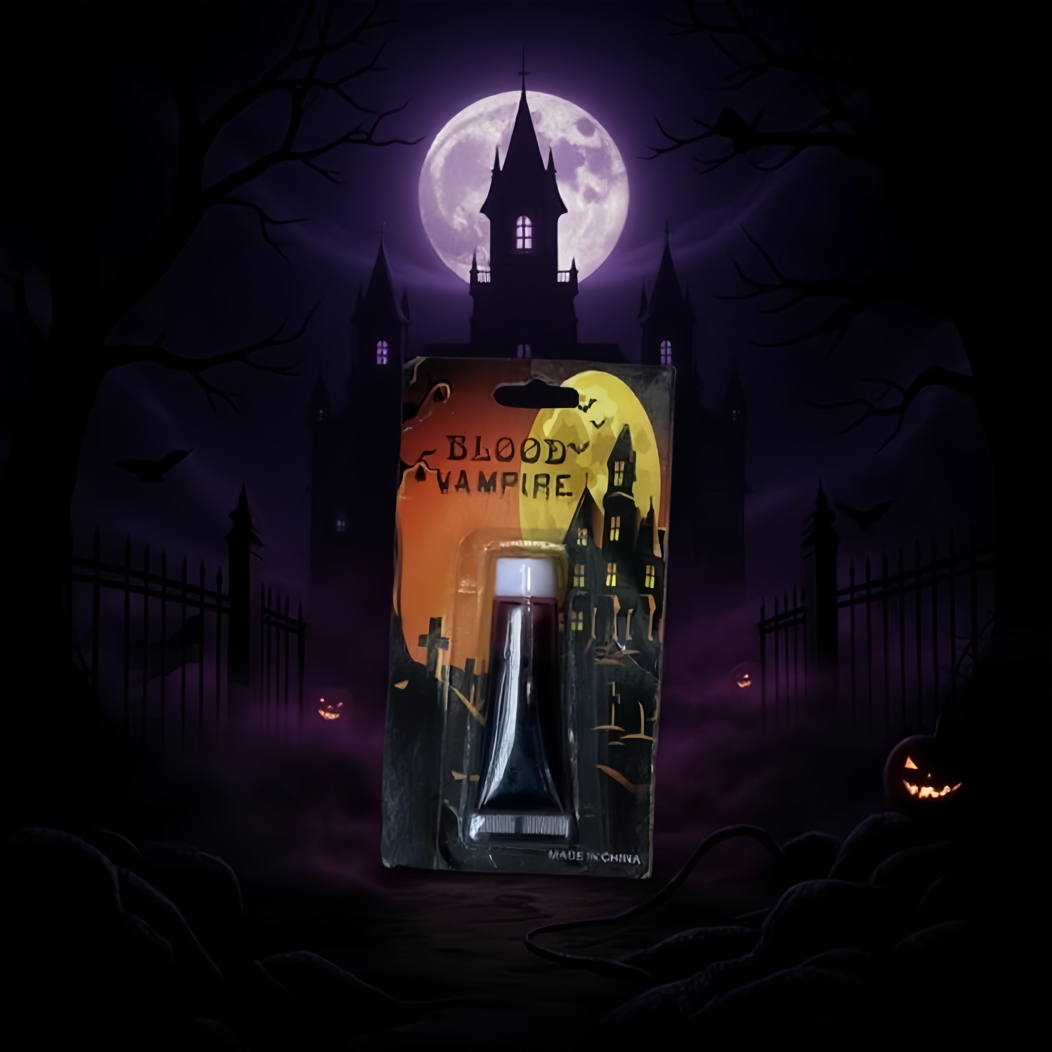 Halloween vampiros sangre accesorios tubo fiestas temáticas maquillaje efectos especiales suministros Specification image
