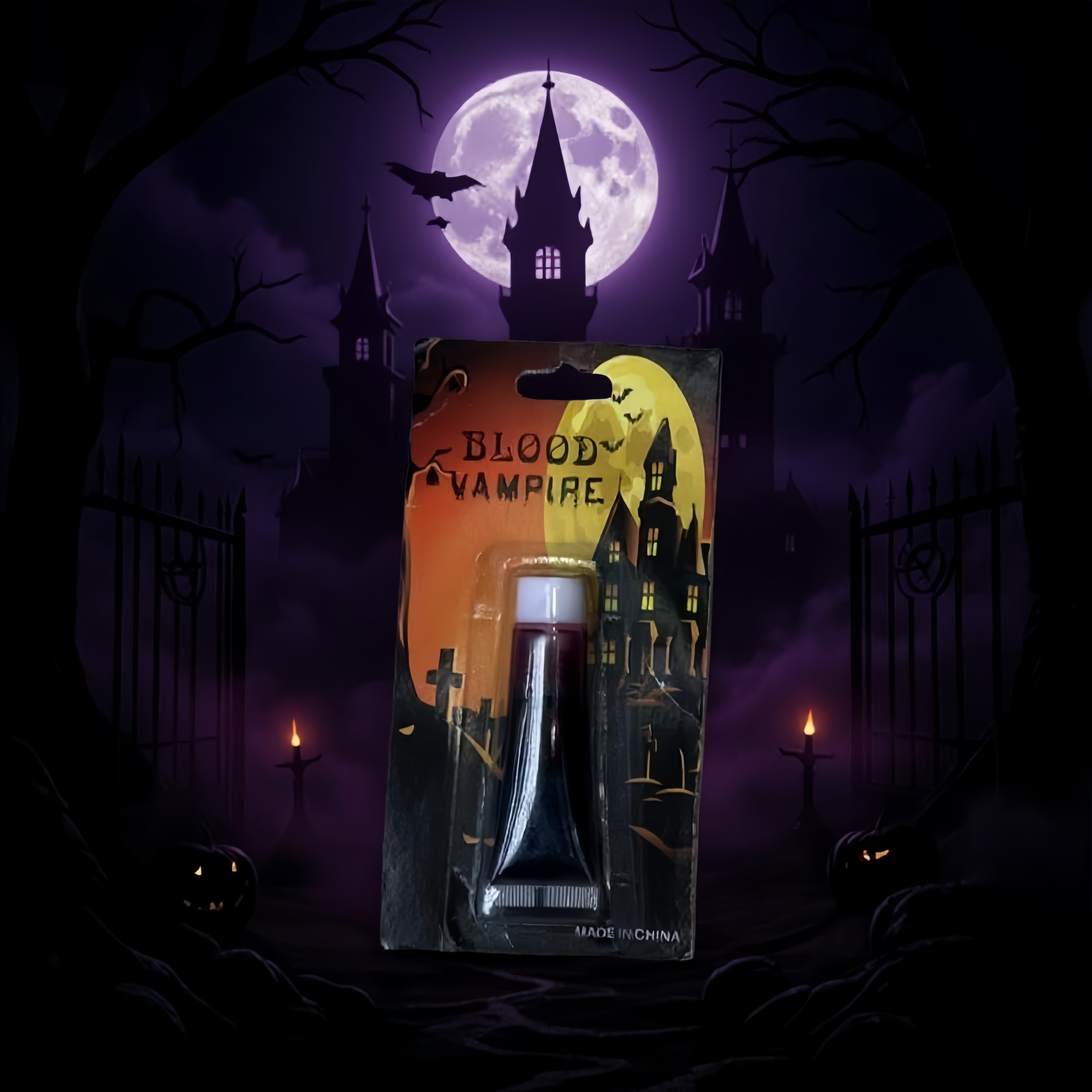 Halloween vampiros sangre accesorios tubo fiestas temáticas maquillaje efectos especiales suministros