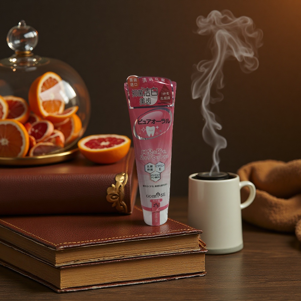 Convenient press-type toothpaste tube packaging for home use details Picture