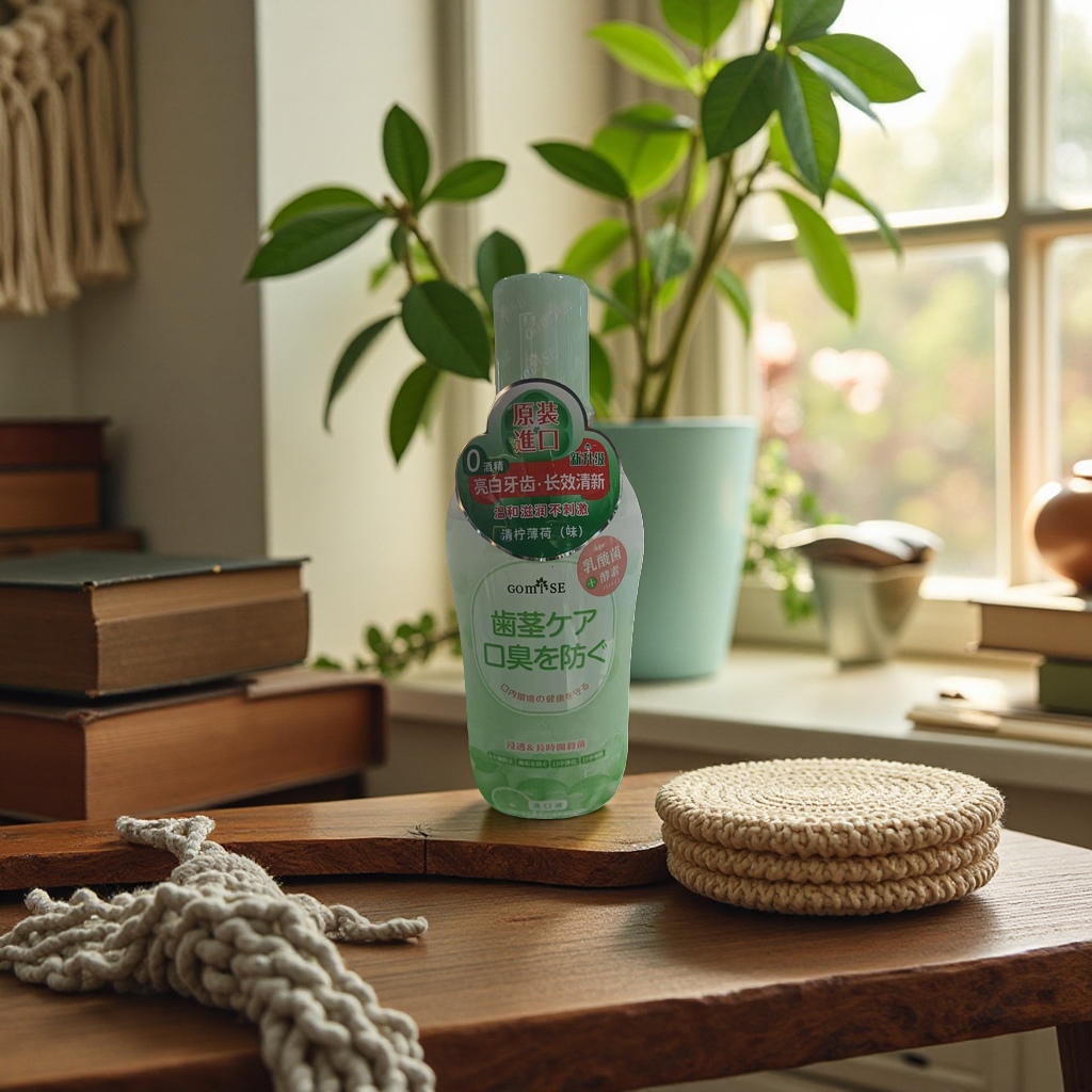 GOMISE Secret Formula Mouthwash with Refreshing Mint Flavor 500ml Oral Care Daily Cleaning Mouthwash Application Scenario