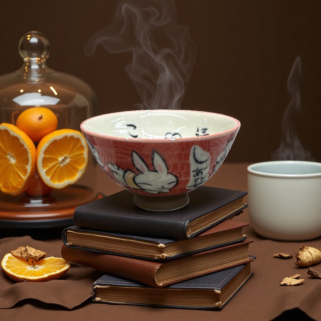 Ceramic bowl, household thickened glazed heat-resistant bowl for serving rice and soup Specification image