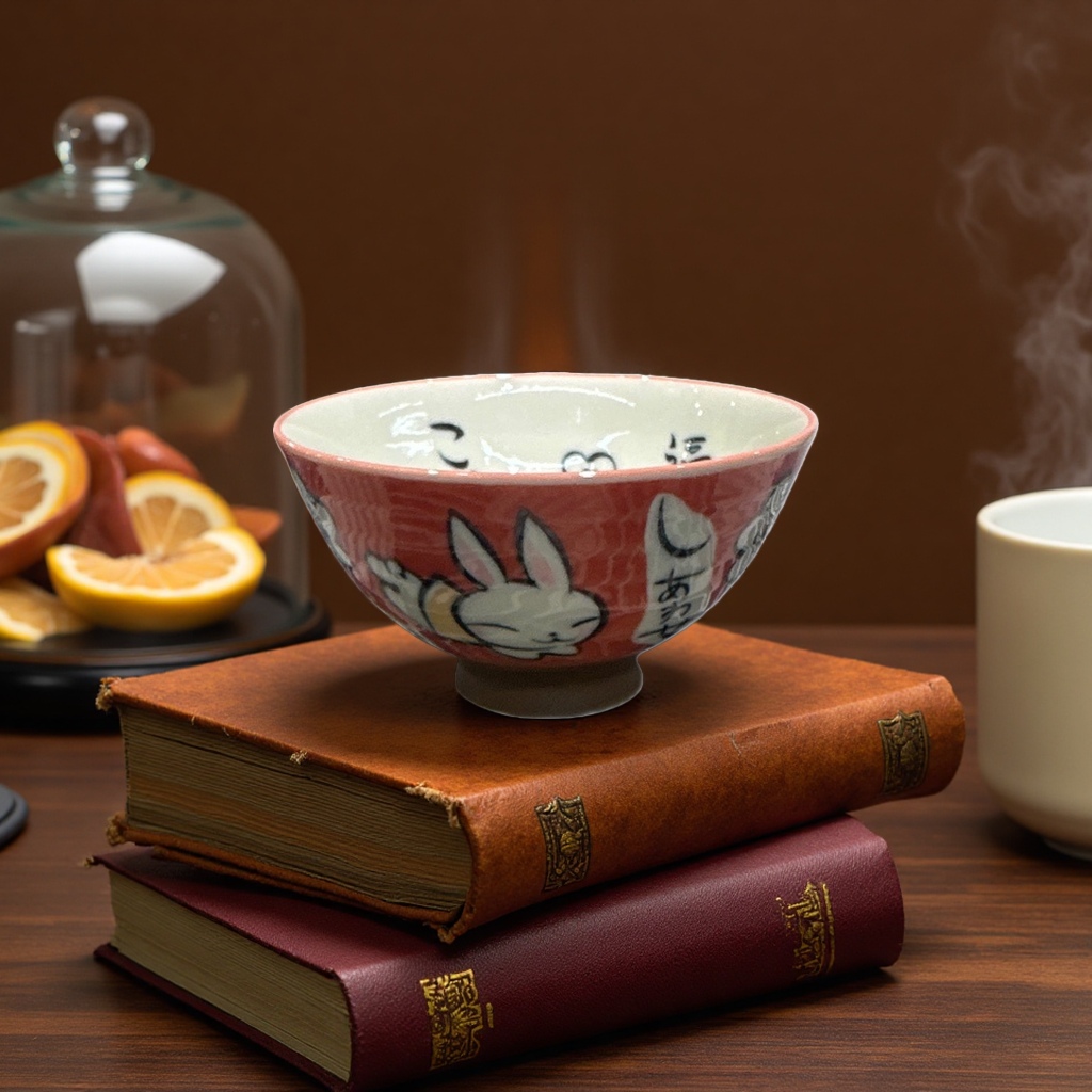 Ceramic bowl, household thickened glazed heat-resistant bowl for serving rice and soup Application Scenario