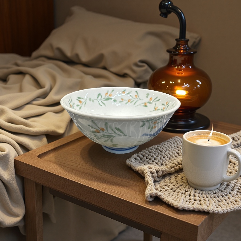 Ceramic bowl, household thickened glazed anti-scald soup bowl and rice bowl set 154149411 Application Scenario