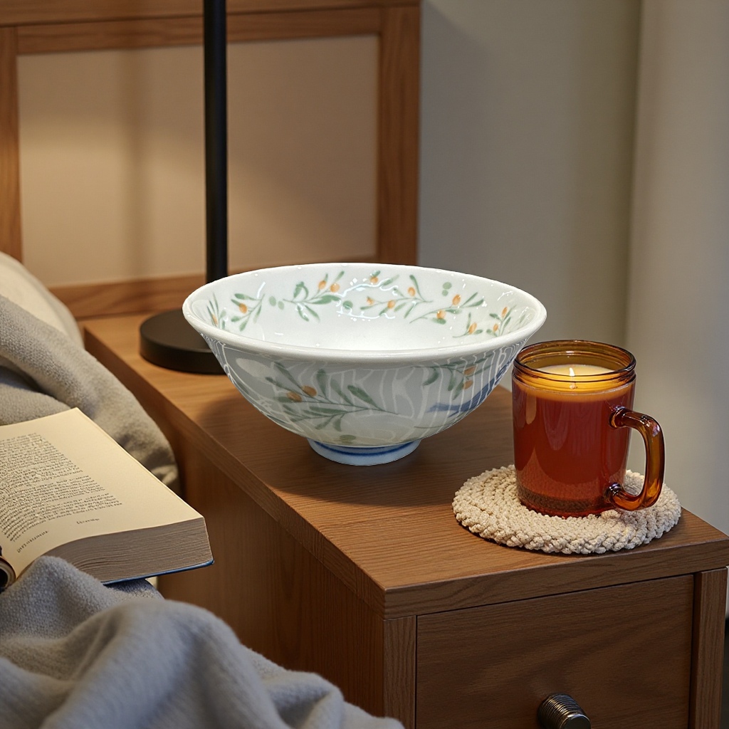 Ceramic bowl, household thickened glazed anti-scald soup bowl and rice bowl set 154149411 Specification image