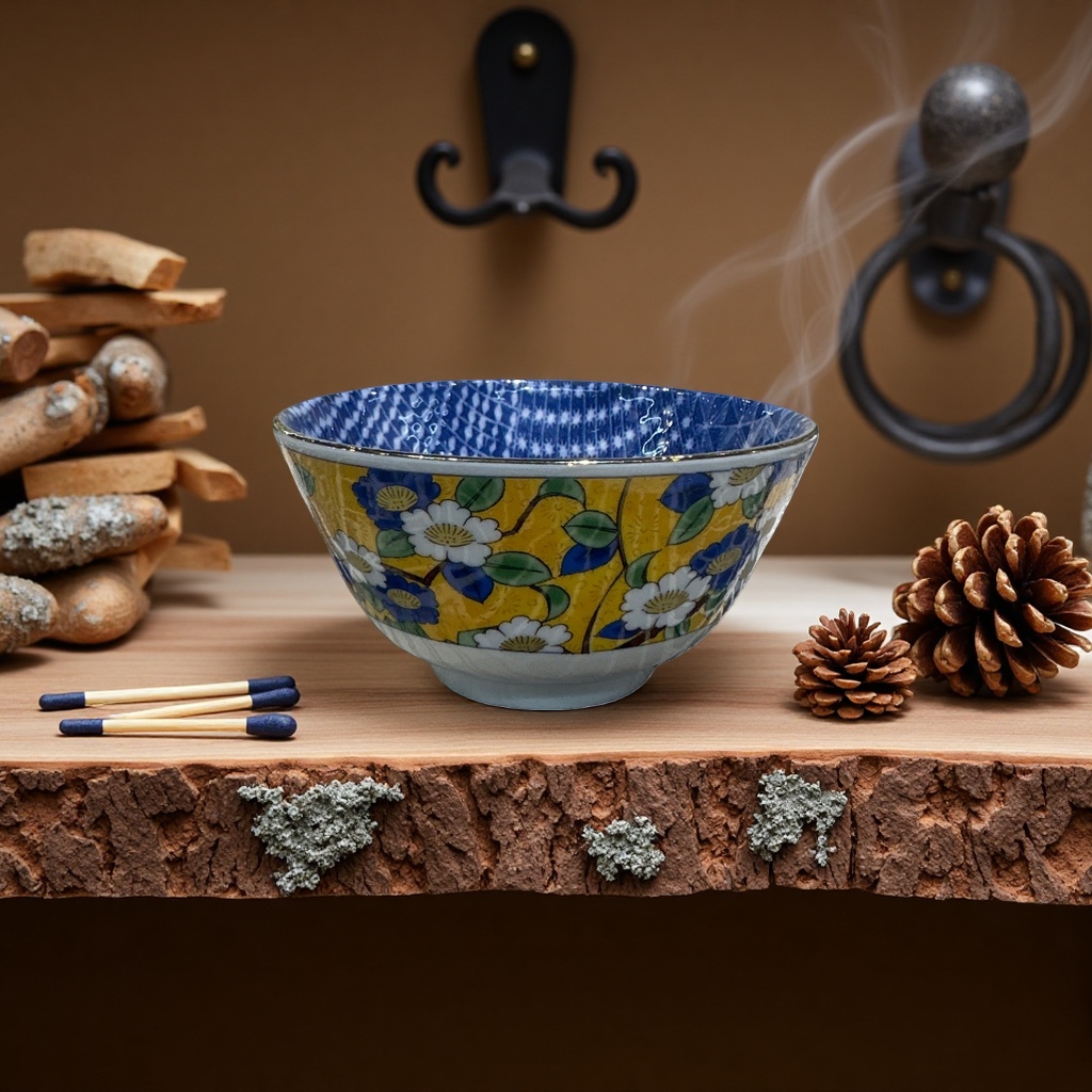 Colorful floral patterns + bowl Specification image