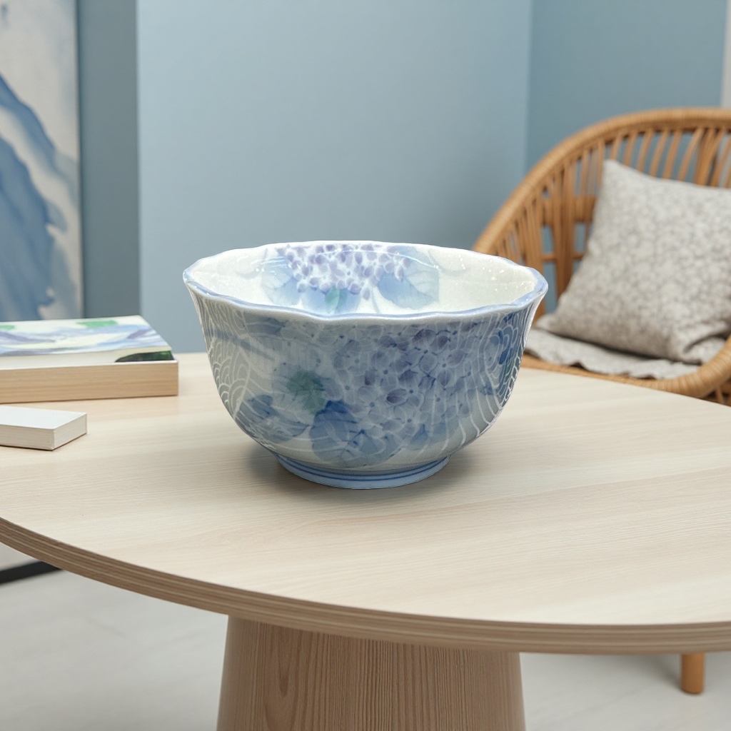Ceramic bowl home thickened glazed anti-scald soup bowl rice bowl set Specification image