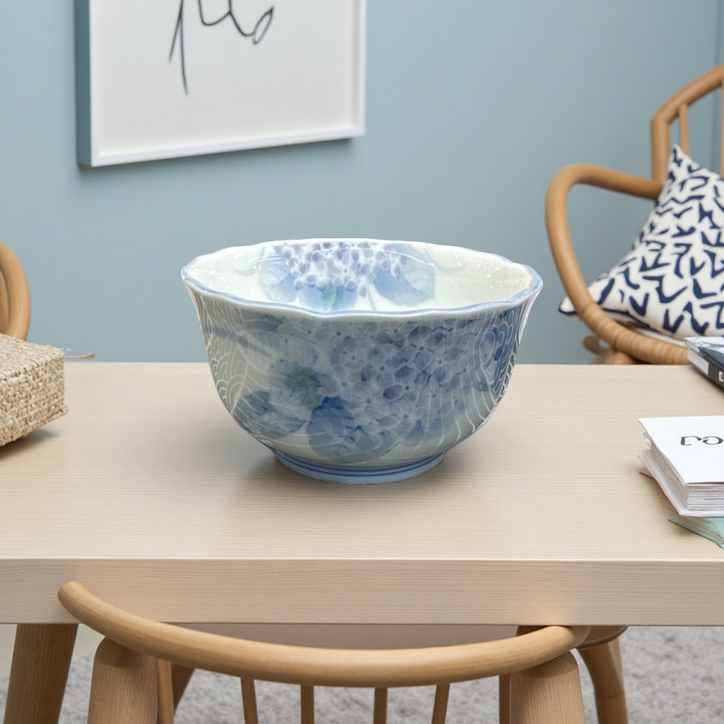 Ceramic bowl home thickened glazed anti-scald soup bowl rice bowl set Application Scenario