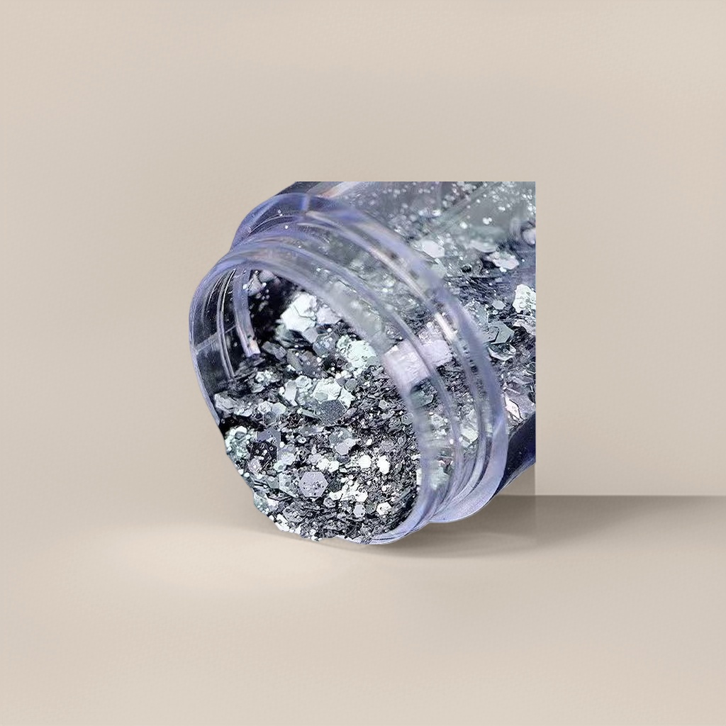 Glitter powder particles, glitter powder fine particles, for DIY makeup and nail care Application Scenario