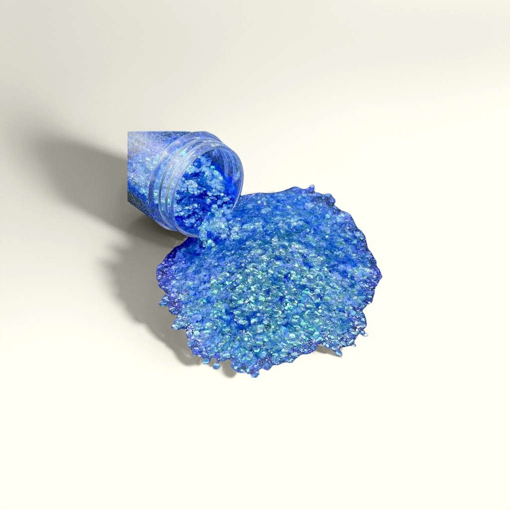 Blue, golden onion powder, glitter powder, sequins, and golden onion bright powder are available in multiple colors for decoration and DIY by hand details Picture