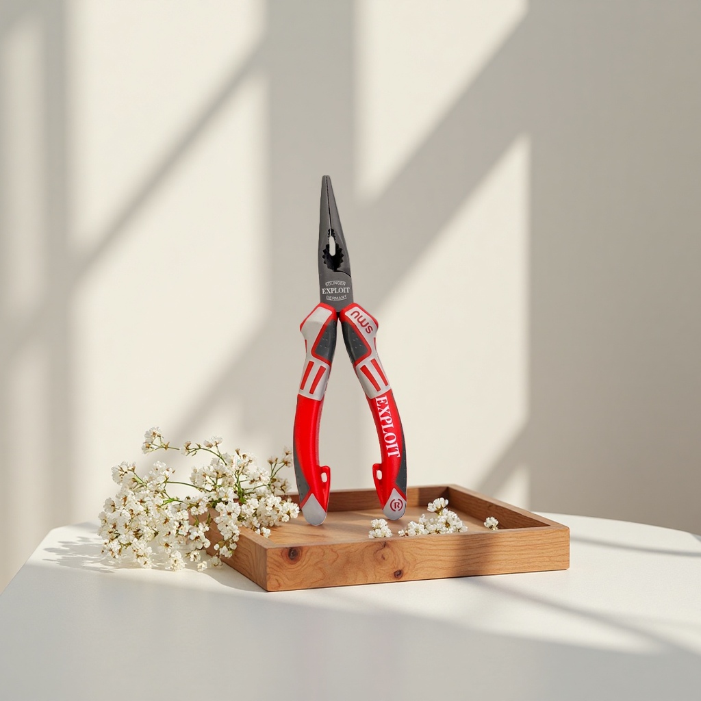 Red handle pliers, tool pliers, multi-functional wire pliers, 8-inch Application Scenario