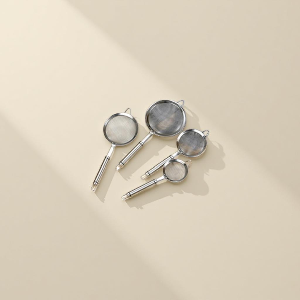 Stainless steel kitchenware strainer, long-handled water filter and draining spoon, a household stir-frying and noodle-pulling wonder Specification image