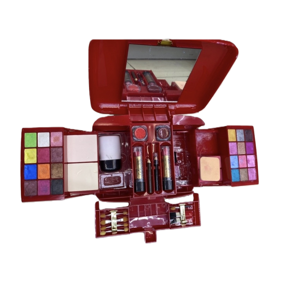 The red cosmetic box cosmetic set gift box contains multi-functional moisturizing, whitening and oil-control care Item Picture