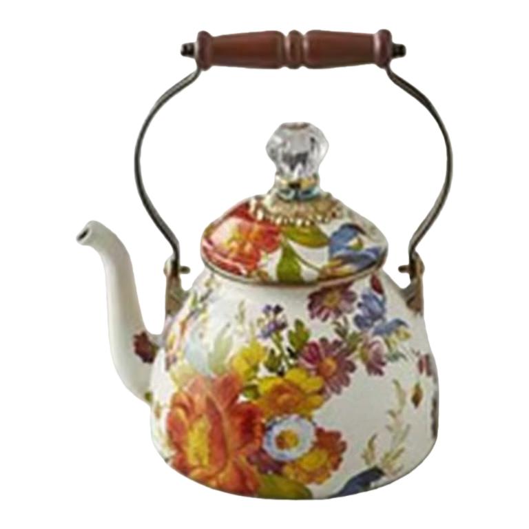 أبريق الشاي الخزف المصنوع من الأزهار يُعدّ في المنزل مجموعات شاي مكتبية Item Picture