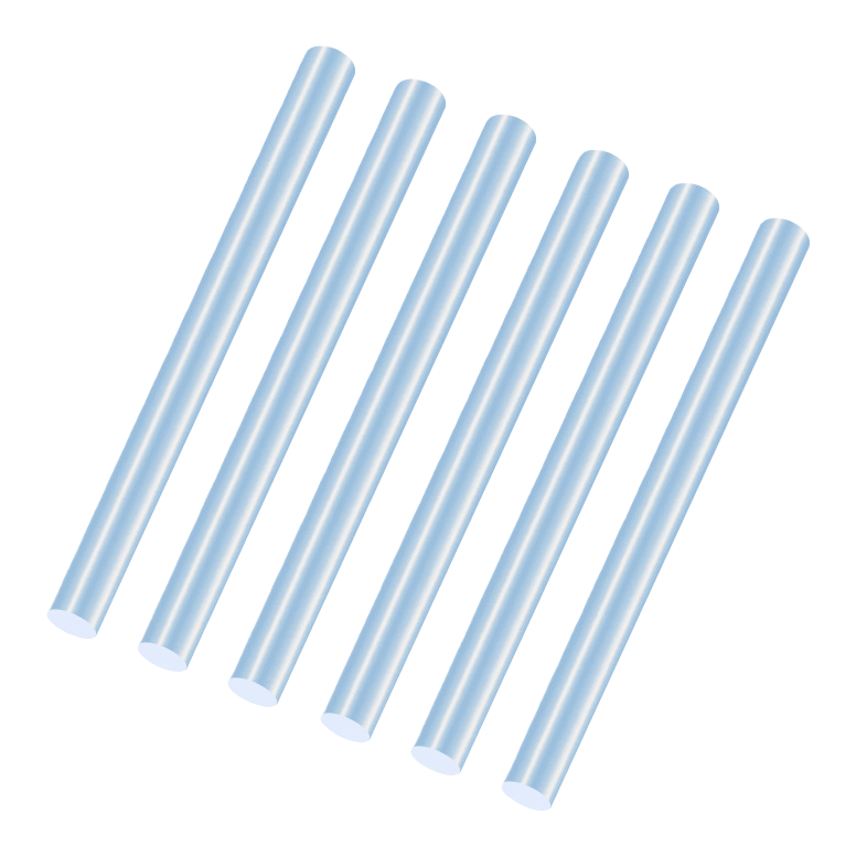 7mm high-viscosity hot melt adhesive sticks, high-temperature resistant hand-made transparent adhesive strips, wholesale with free shipping Item Picture
