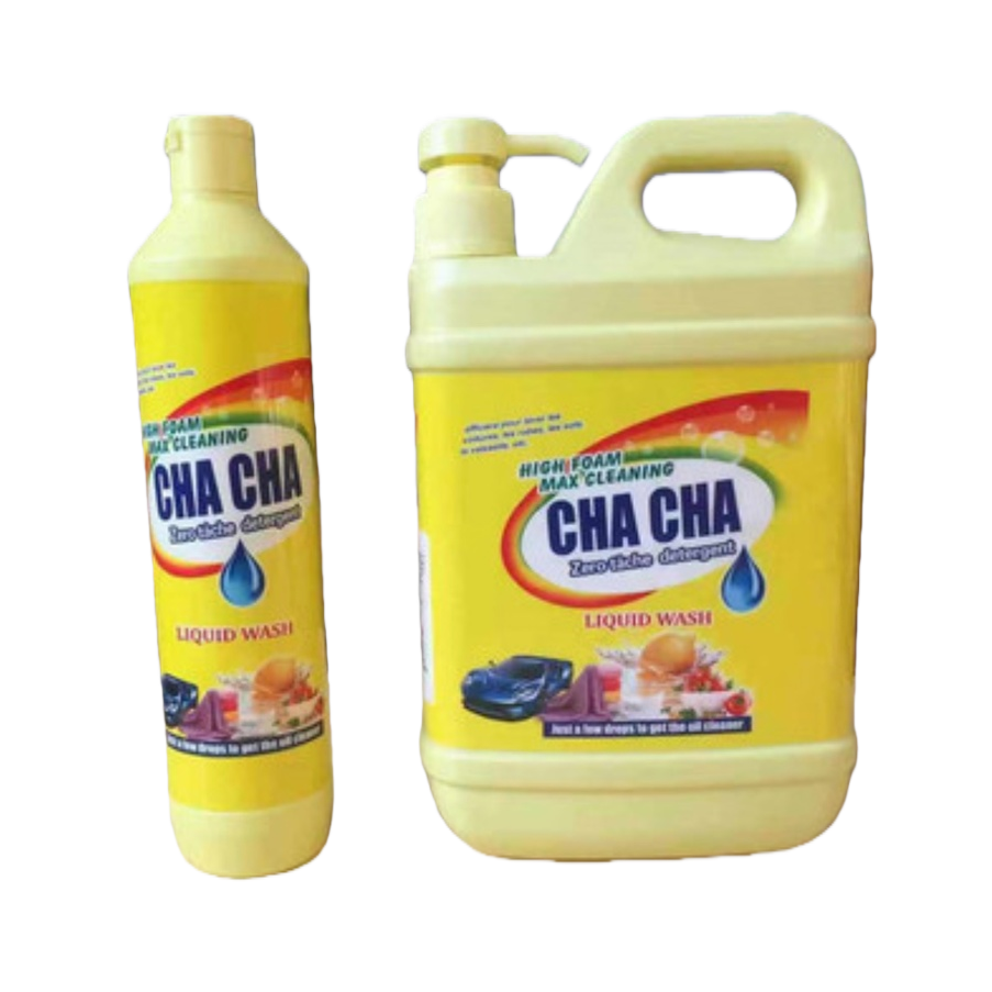 清洁剂+CHA CHA液体洗涤剂白底实物图