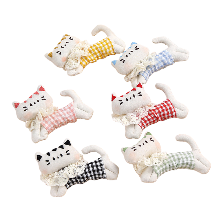 Cute cat-shaped hairpins, cartoon headwear for girls, sweet and adorable kitten hairpins Item Picture