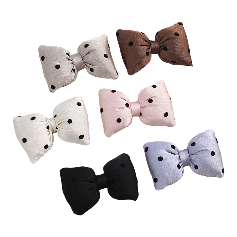 Polka dot bow hair accessory for girls, cute and sweet headwear, hairpins and hair clips Item Picture
