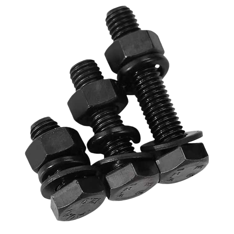 Black bolts, stainless steel hexagonal bolts, M6×30mm, high-strength fasteners Item Picture