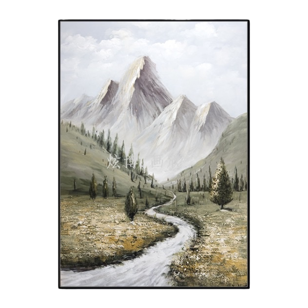 High-definition printing of landscape paintings, living room decorative wall hangings, ink-wash traditional Chinese paintings Item Picture