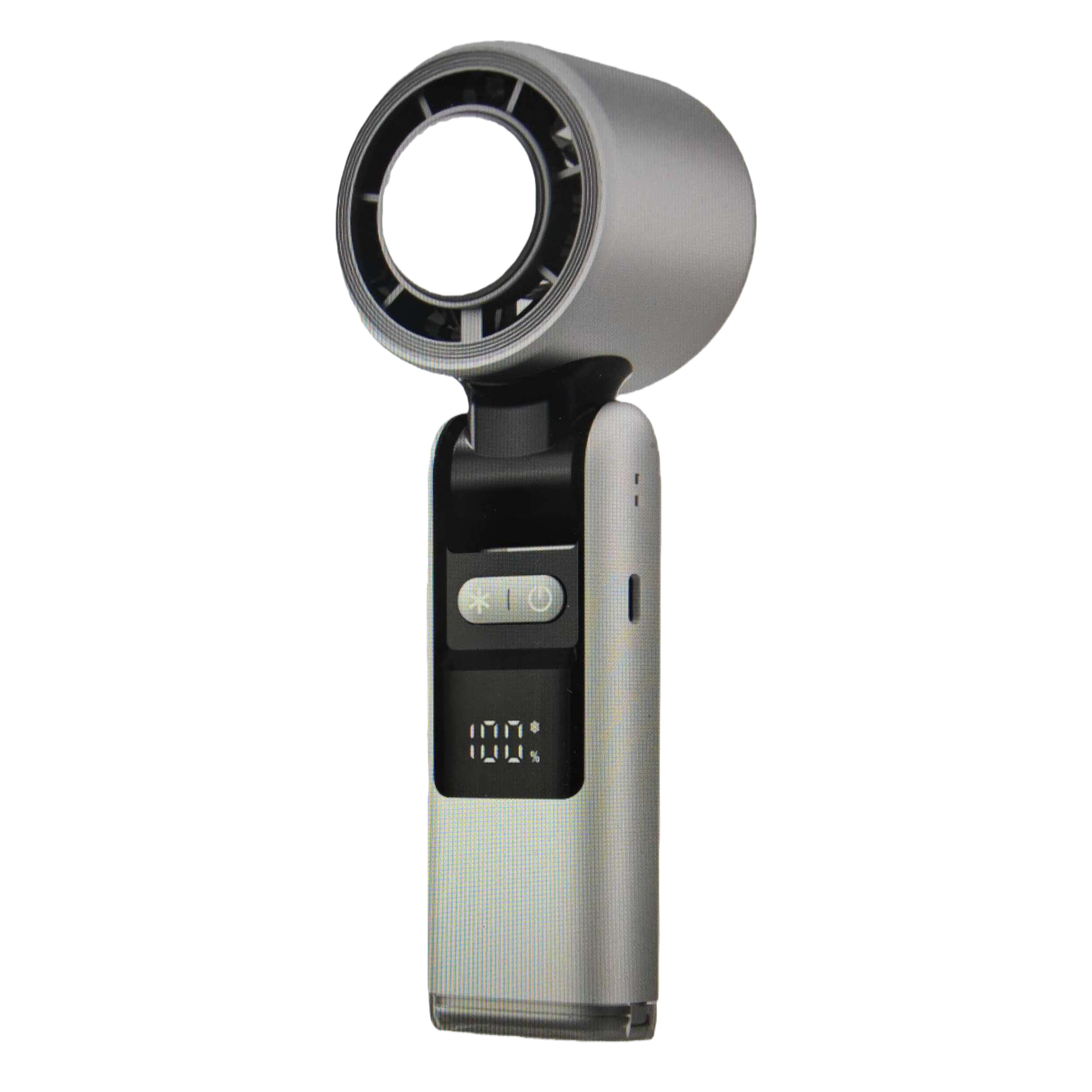 The portable fan is small, quiet, charging, and can be used for both handheld, neck hanging and desktop purposes Item Picture