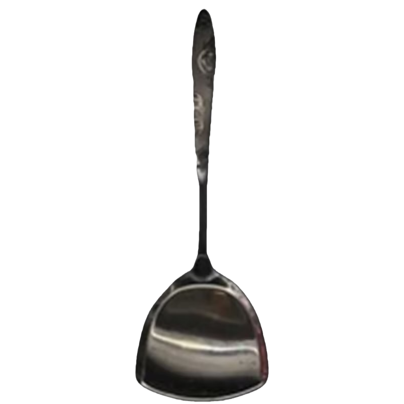 Metal soup spoons, stainless steel long-handled kitchen spoons, durable and heat-resistant household dining spoons Item Picture