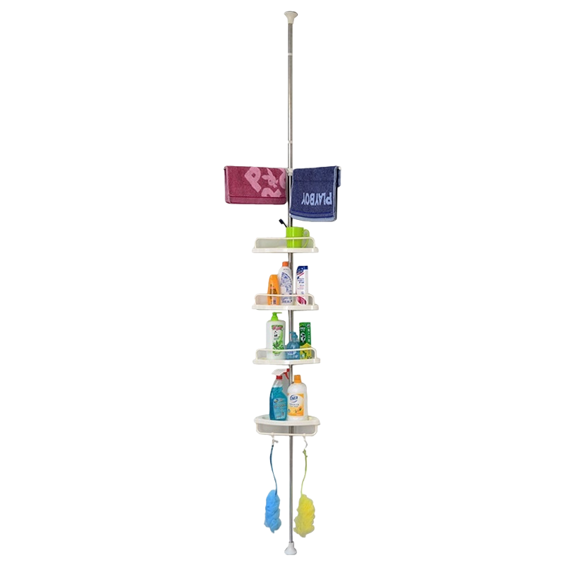 Bathroom rack rack de almacenamiento de baño de acero inoxidable multicapa sin perforación Item Picture