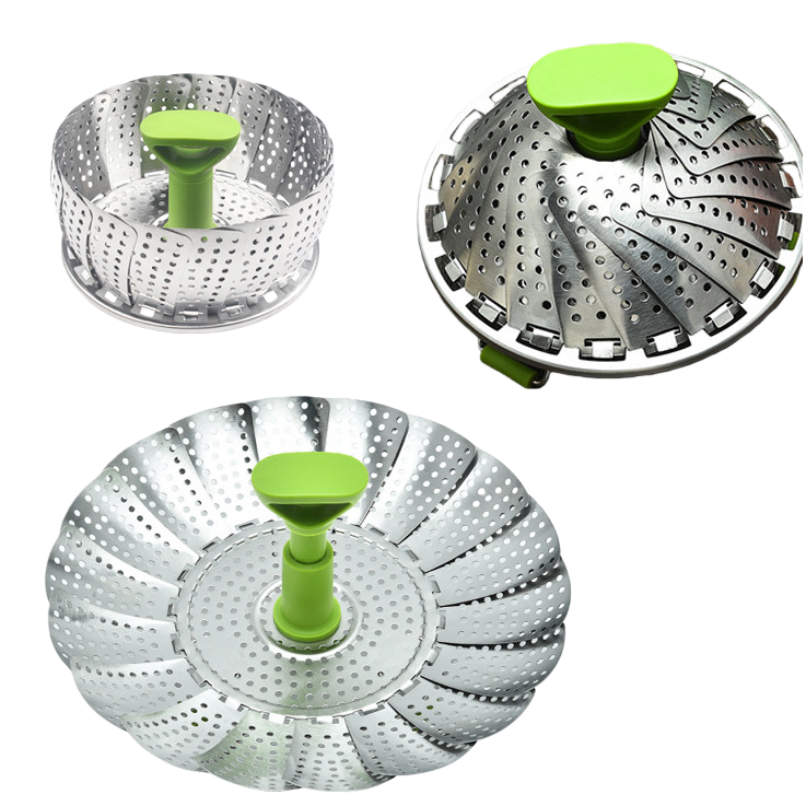 Acero inoxidable plegable steamer hogar multicapa superposición gran capacidad steamer accesorios Item Picture