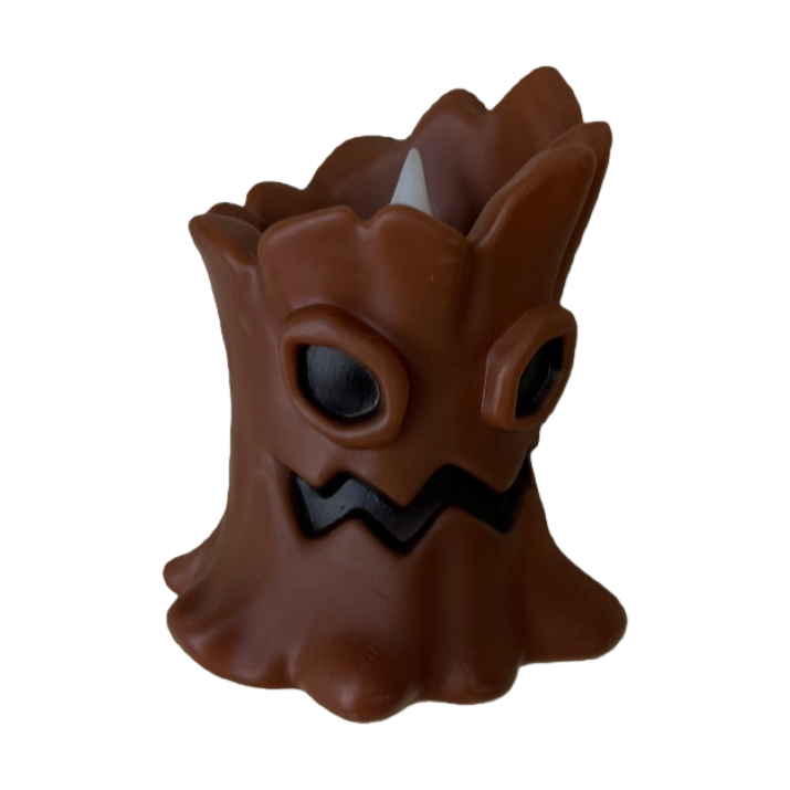 Brown tree stump-shaped toy simulation wooden children's educational display Item Picture