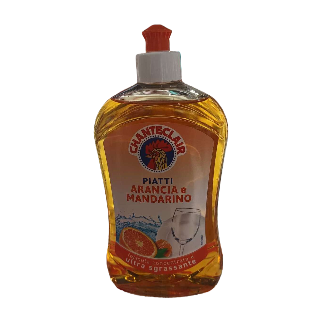Orange liquid dishwashing liquid bottle, household oil stain remover, large-capacity press-type Item Picture