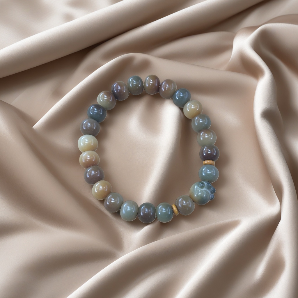 Natural crystal bead bracelet with adjustable rope, a fashionable accessory suitable for both men and women Specification image
