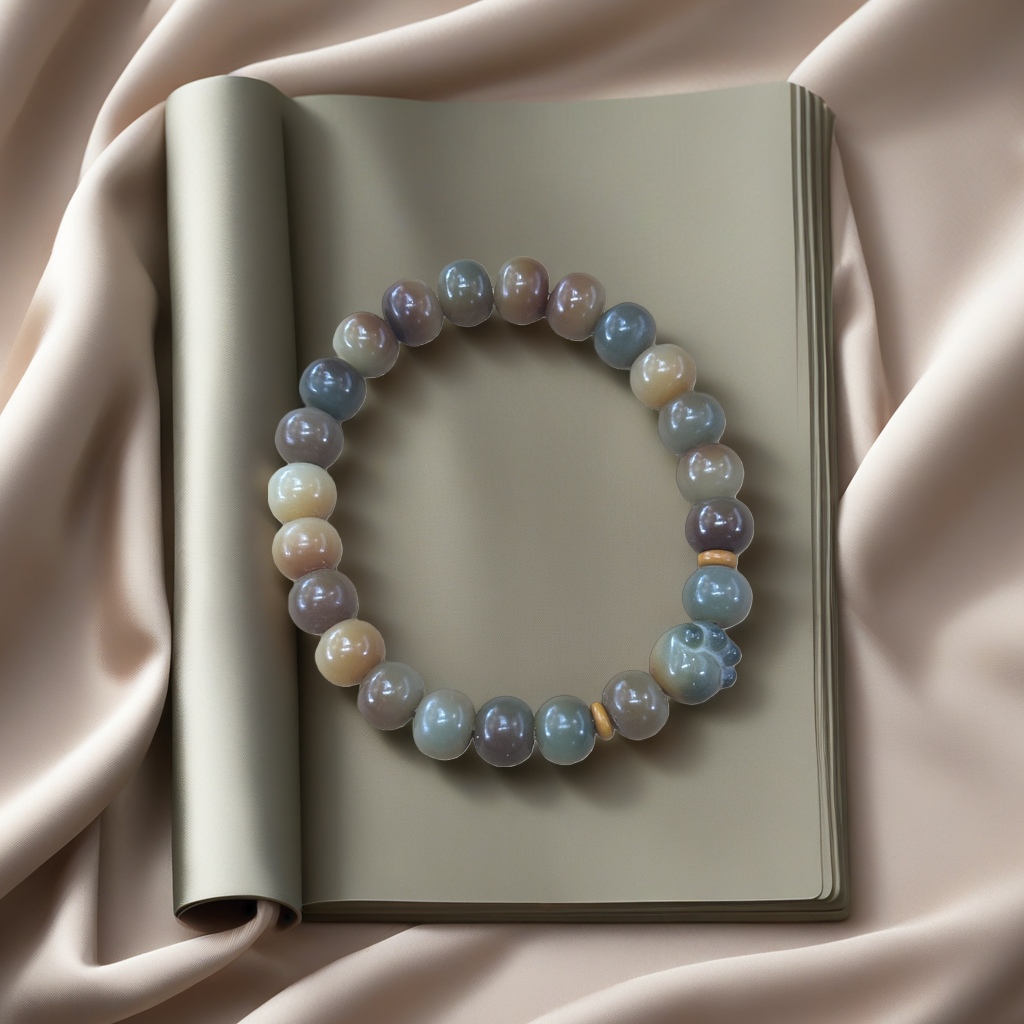 Natural crystal bead bracelet with adjustable rope, a fashionable accessory suitable for both men and women