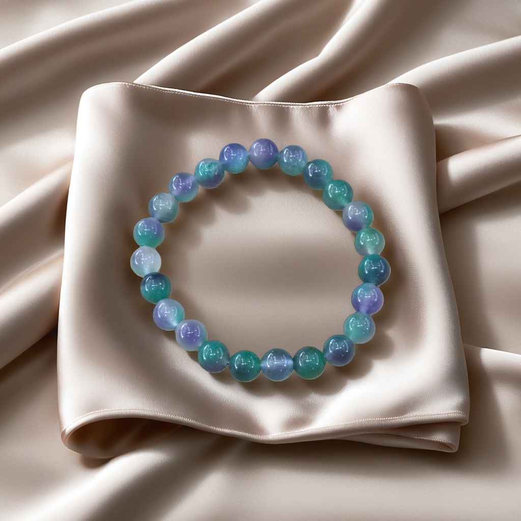 The colorful bead bracelet is a fashionable and versatile ladies' jewelry that can be mixed and matched in multiple colors and adjusted details Picture