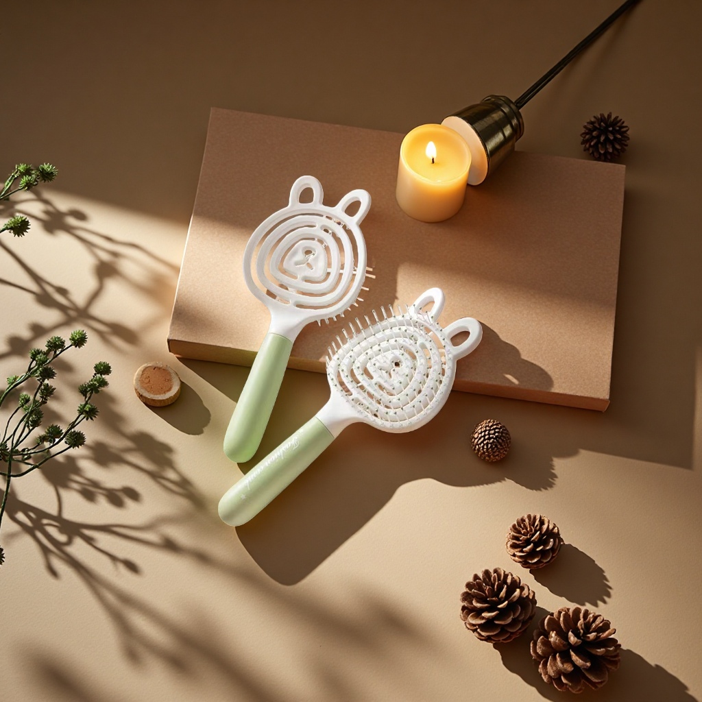 Cute rabbit-shaped comb, sweet and girlish hair comb, daily hair care and massage comb Specification image