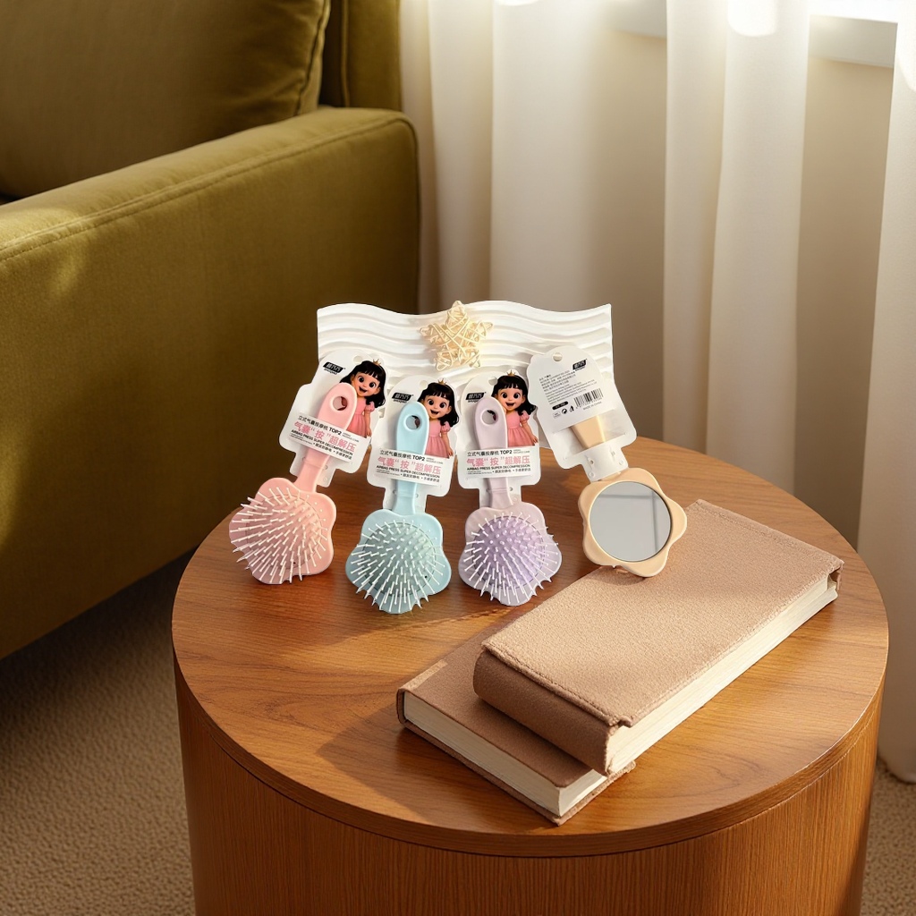 Wooden massage comb for smooth hair without harming the scalp. Home hair care comb, 20cm, 094851475 Application Scenario