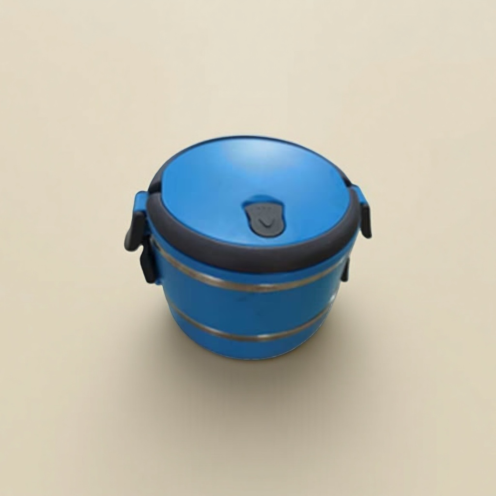 Blue portable lunch box with lid, sealed, leak-proof and insulated lunch box Specification image