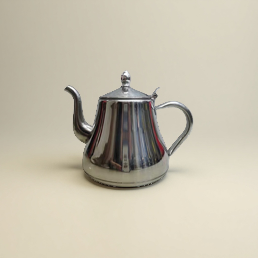 Metal teapot, hand-forged stainless steel insulated teapot, home and office tea brewing utensils, 095621982 Specification image