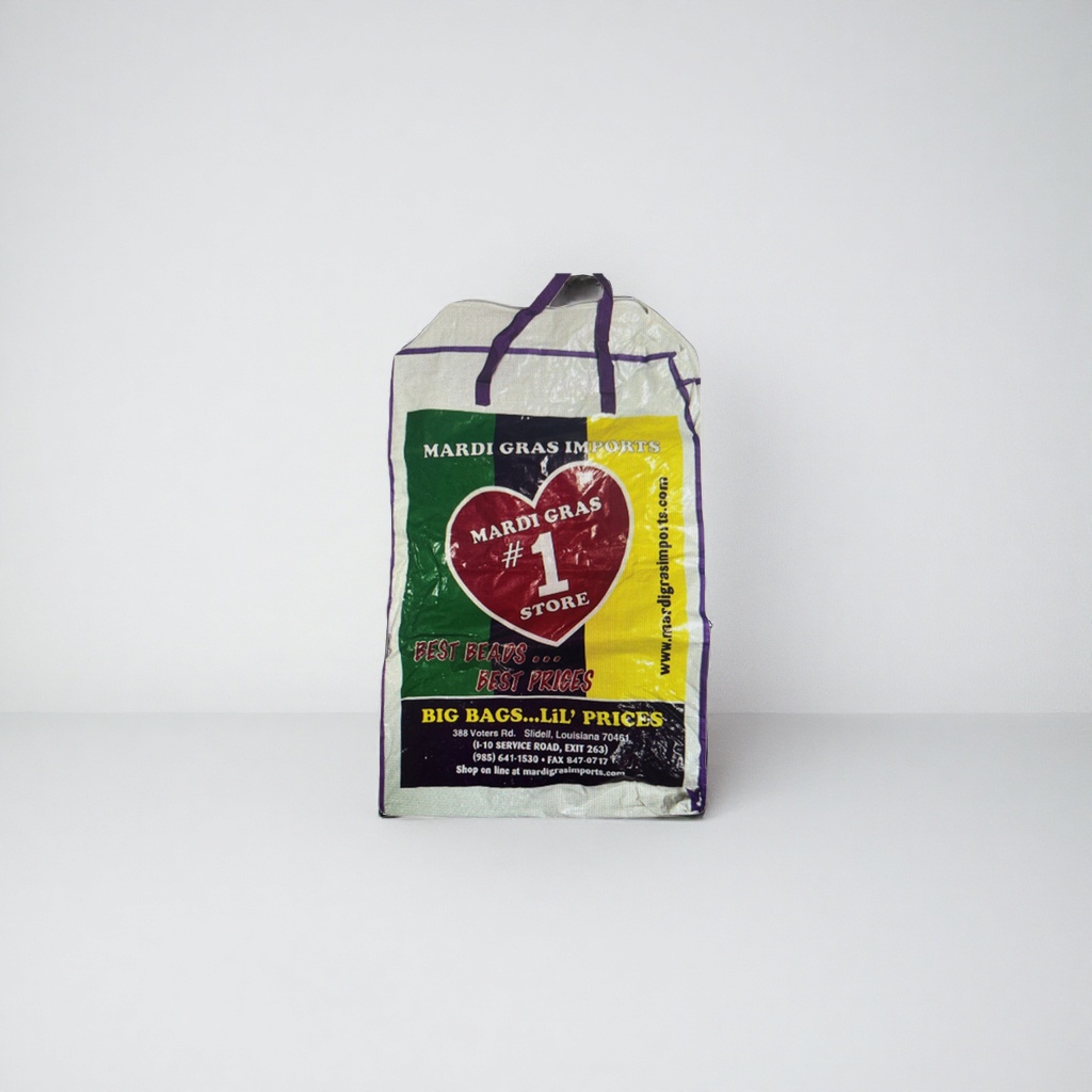 Mardi Gras Imports brand shopping bag Large capacity eco-friendly canvas tote bag details Picture