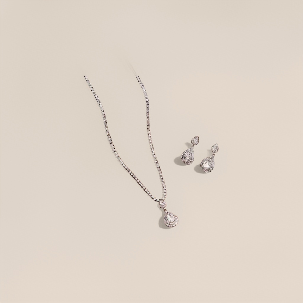 Jewelry necklace and earring set, a fashionable, versatile and exquisite gift box for women Application Scenario