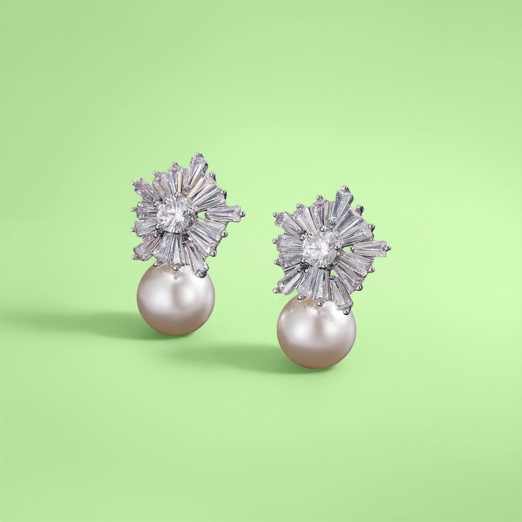 Pearl earrings for women, fashionable, simple and versatile earrings, 1 pair 100306432 Application Scenario