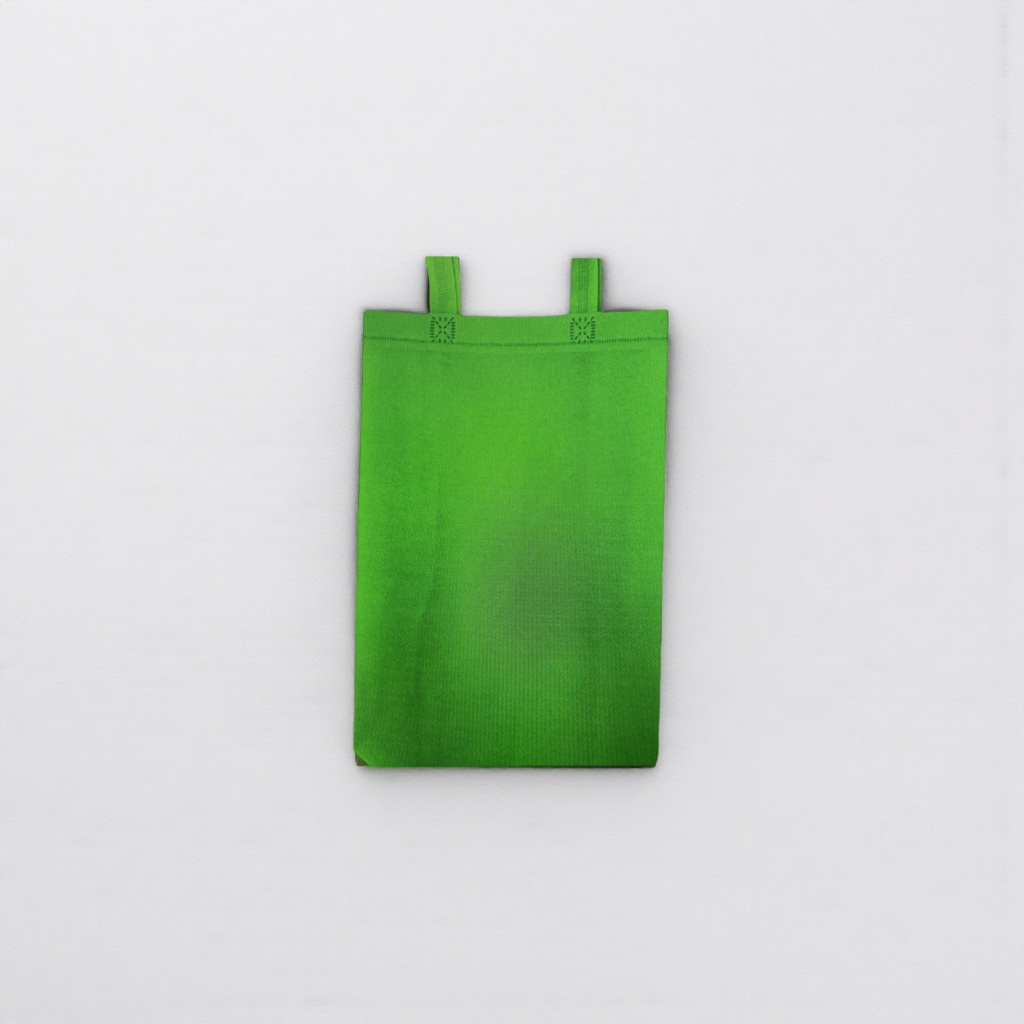 Green non-woven fabric bags, eco-friendly shopping bags, reusable, simple and large-capacity handbags