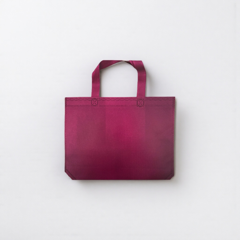 Purple handbag, large-capacity, simple and fashionable hand-held shopping bag, foldable portable storage bag