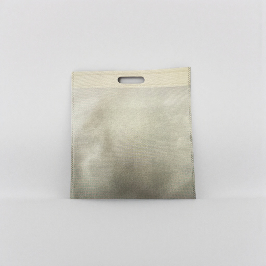 Beige non-woven fabric handbag, an eco-friendly and reusable large shopping bag Specification image