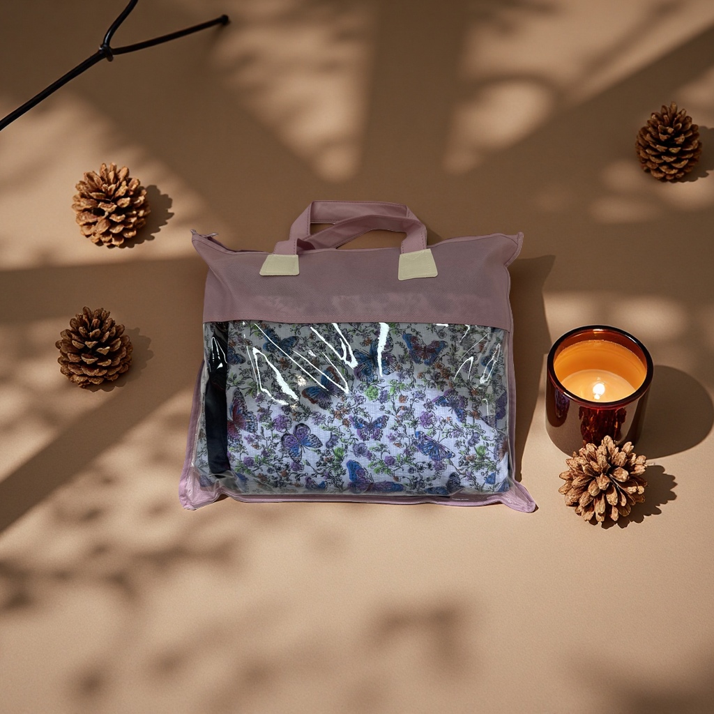 Butterfly-patterned handbags are fashionable, eco-friendly and reusable shopping bags Application Scenario