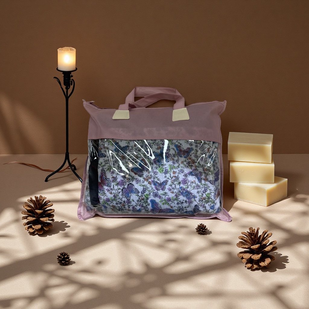 Butterfly-patterned handbags are fashionable, eco-friendly and reusable shopping bags